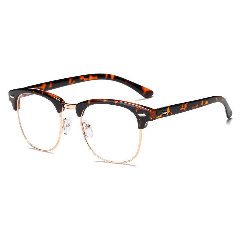 Classic Gaming Glasses for Women Semi Rimless Frame