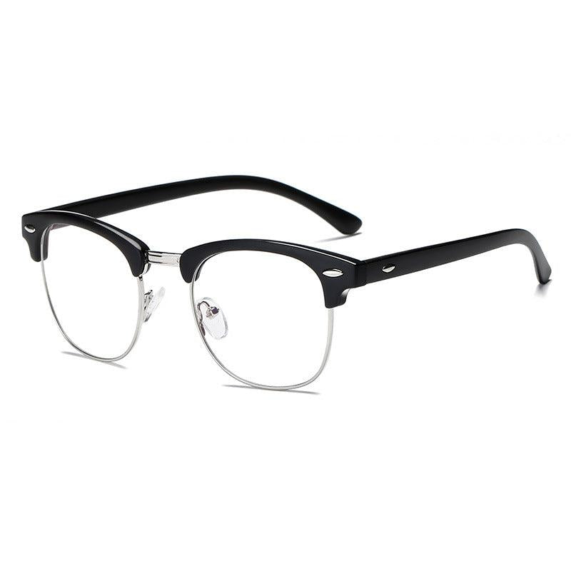 Classic Gaming Glasses for Women Semi Rimless Frame