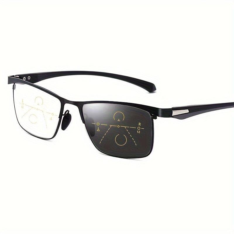 Photochromic Prog. Reading Glasses Anti Light Multifocal Ultra Light Eyewear
