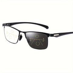 Photochromic Prog. Reading Glasses Anti Light Multifocal Ultra Light Eyewear