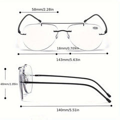 Transition Photochromic Multifocal Reading Glasses Men Women