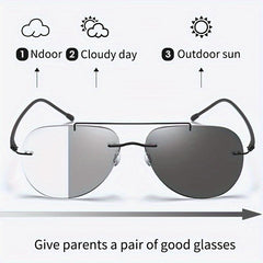 Transition Photochromic Multifocal Reading Glasses Men Women