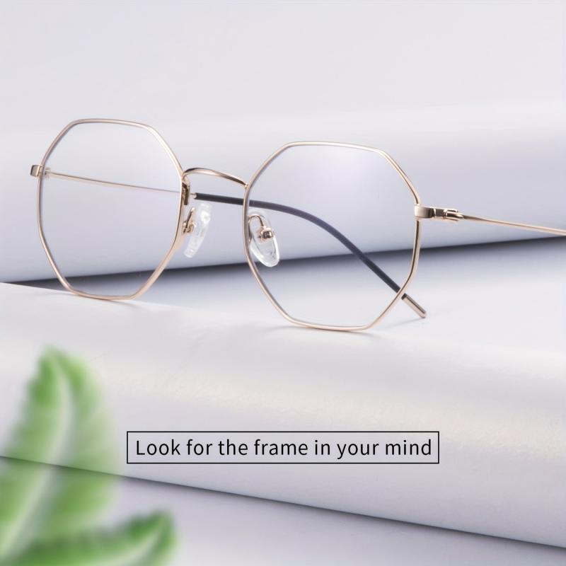 Anti Glare UV400 Light Blocking Glasses Titanium Frame