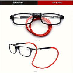 Automatic Magnet Neck Reading Glasses Men TR90 Anti Light Business Eyeglasses