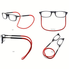 Automatic Magnet Neck Reading Glasses Men TR90 Anti Light Business Eyeglasses