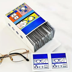 100pcs Eyeglasses Paper Clean Wipes Lens Magic Tools