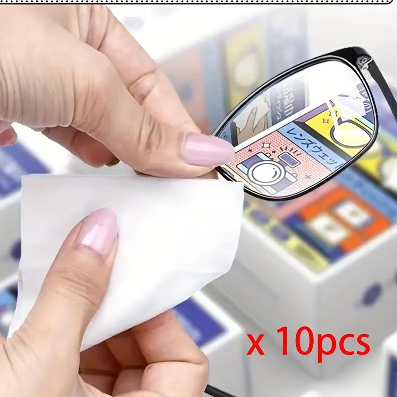 100pcs Eyeglasses Paper Clean Wipes Lens Magic Tools