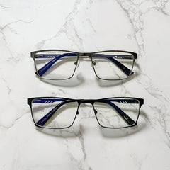 Metal Frame Light Blocking Spring Hinges Eyeglasses
