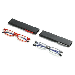 KT2301 Metal Squared Frame Presbyopia Eyeglasses 0-3.5 Reading Gl
