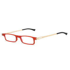KT2301 Metal Squared Frame Presbyopia Eyeglasses 0-3.5 Reading Gl