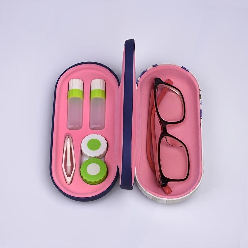 Double Layer Glasses Case Portable Storage Box For Lens And Myopia Glasses