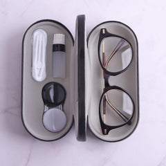 Double Layer Glasses Case Portable Storage Box For Lens And Myopia Glasses