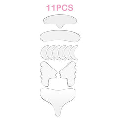 11pcs Anti Wrinkle Silicone Sticker Face Neck Lifting Patch Firming Pad