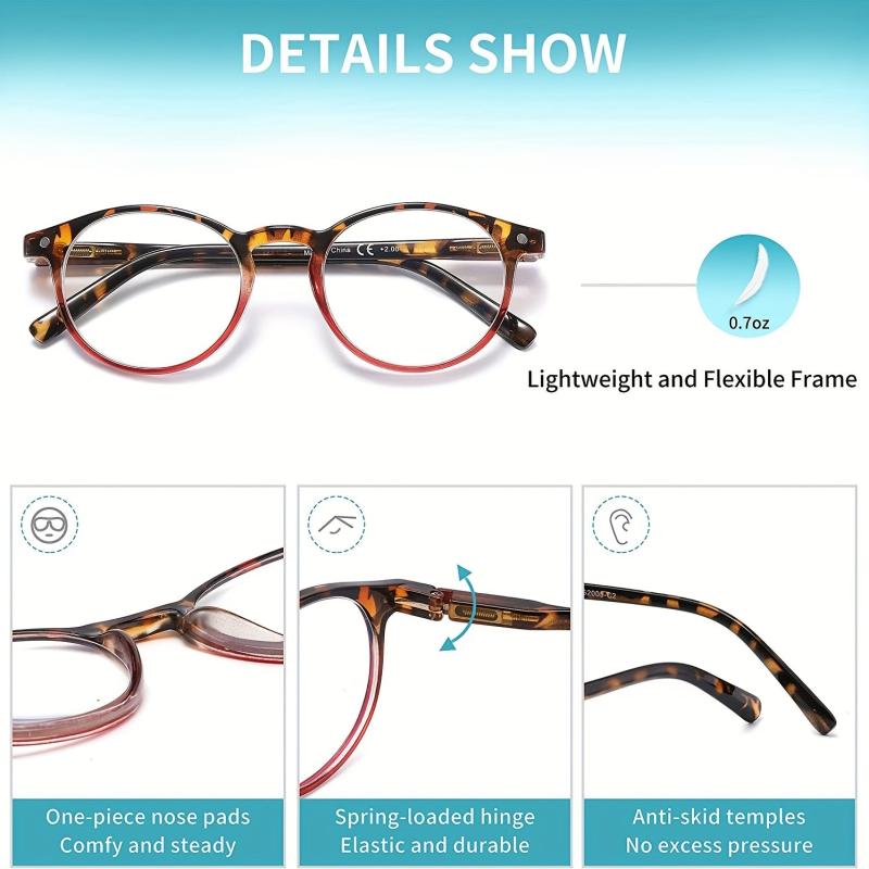 Women's Light Blocking Reading Glasses with Spring Hinge
