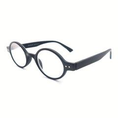 Stylish Round Frame Reading Glasses Men Women Spring Hinge Portable Gift
