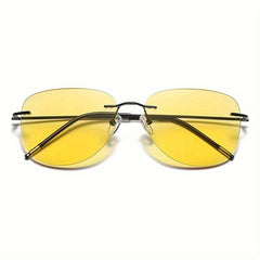 Titanium Night Vision Progressive Focus Reading Glasses Men