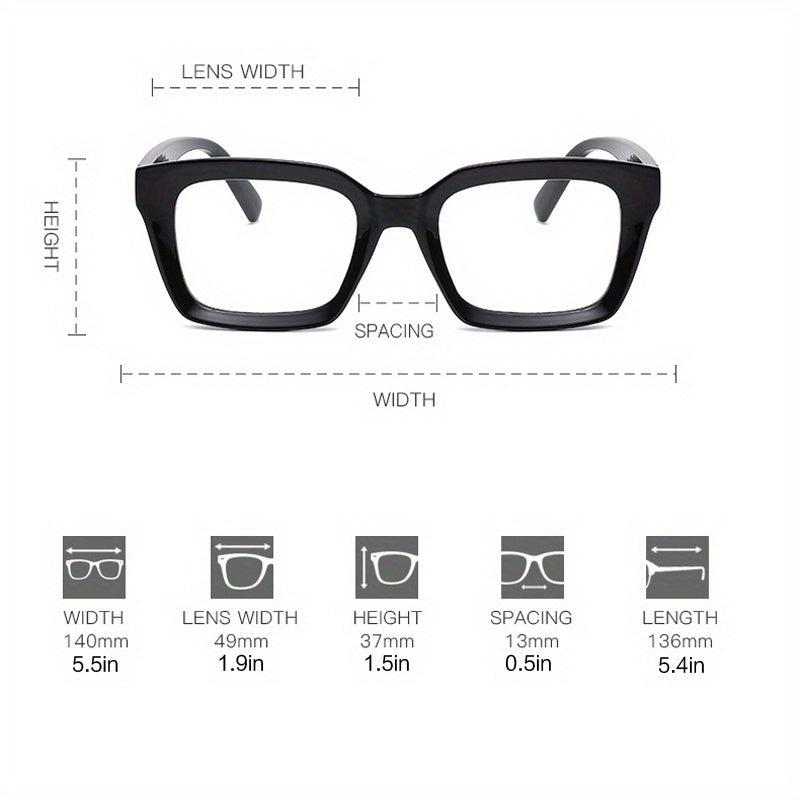 Light Blocking Glasses Clear Lens Reduce UV Glare Women Men Y2K Style