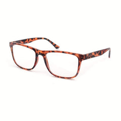 Oversized Rectangle Spring Hinge Reading Glasses with Diopters