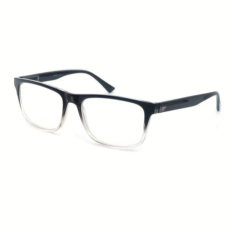 Oversized Rectangle Spring Hinge Reading Glasses with Diopters