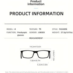 Adjustable Temples Magnet Presbyopia Glasses