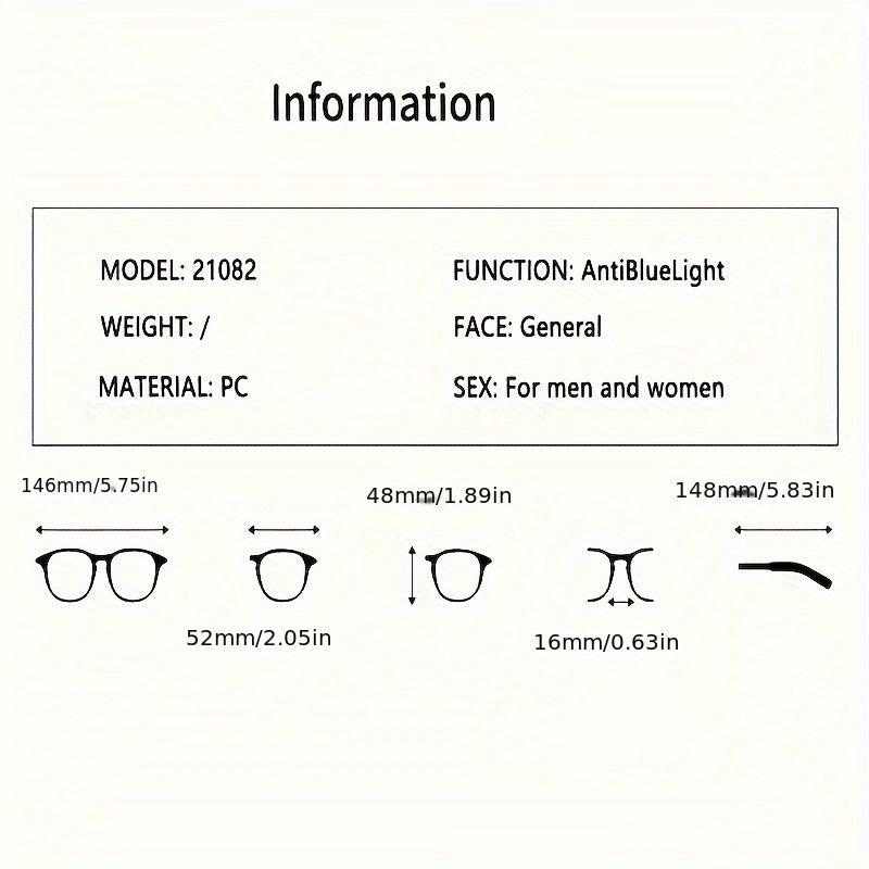 Retro Men's Anti Glasses Metal Frame