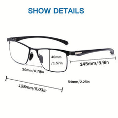 Photochromic Reading Glasses Men Anti Light Business Eyeglasses