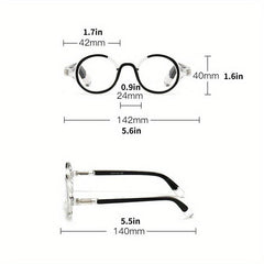 Light Blocking Glasses Clear Lens Reduce Eye Fatigue UV Glare Decorative Glasses
