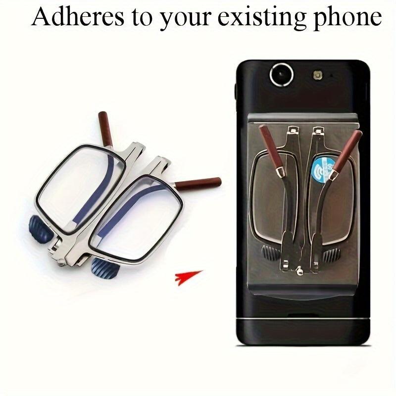 Portable Folding Reading Glasses Anti Light Ultra Thin Glasses Case 1.5