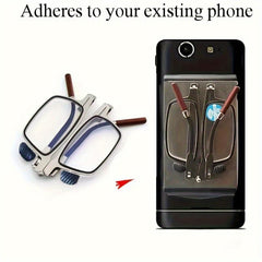 Portable Folding Reading Glasses Anti Light Ultra Thin Glasses Case 1.5