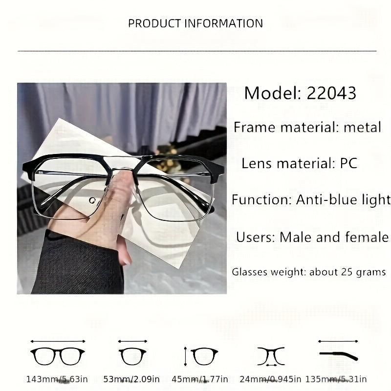 Vintage Twin Beam Aviator Glasses Anti Light Glasses