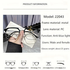 Vintage Twin Beam Aviator Glasses Anti Light Glasses