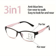 Plastic Full Frame Reading Glasses Anti-Blue Light Protection