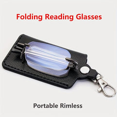 Portable Folding Reading Glasses Anti Light Ultra light Eyeglasses
