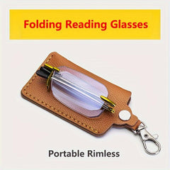 Portable Folding Reading Glasses Anti Light Ultra light Eyeglasses