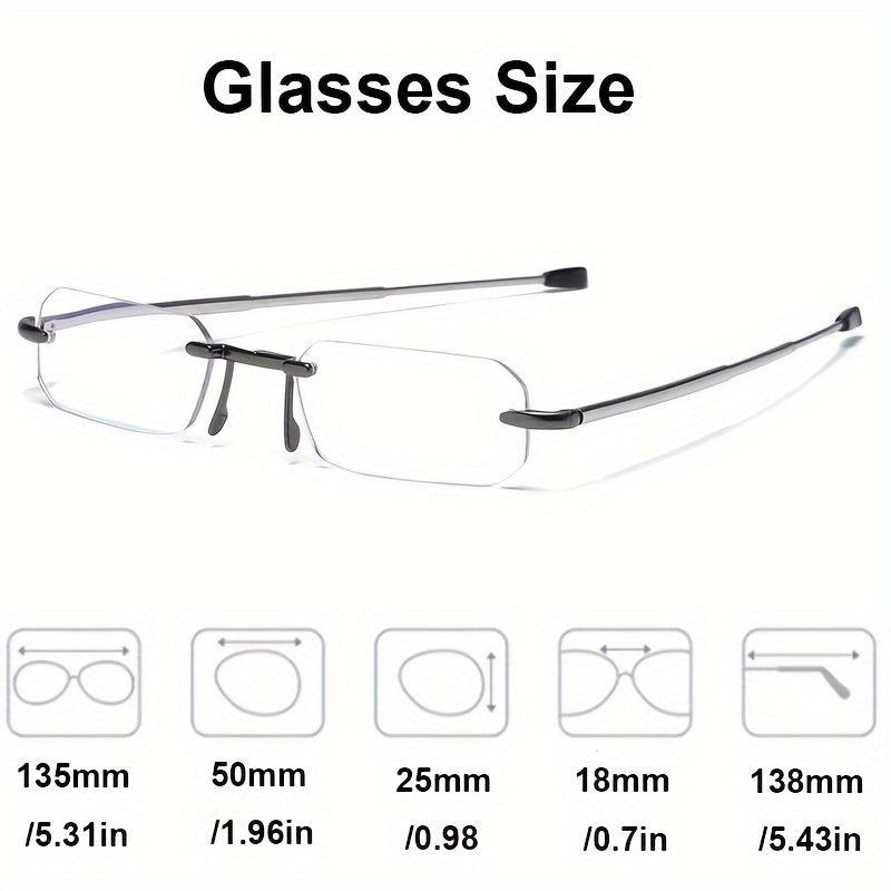 Portable Folding Reading Glasses Anti Light Ultra light Eyeglasses