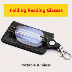 Portable Folding Reading Glasses Anti Light Ultra light Eyeglasses