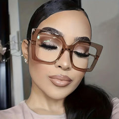 Women's Oversized Computer Glasses Anti Fatigue