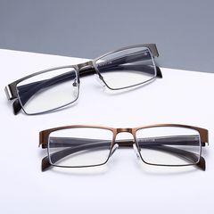 Metal Frame Spring Hinges Presbyopia Reading Glasses