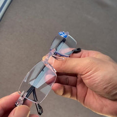 Light Blocking Glasses Clear Lens Reduce Eye Fatigue UV Glare