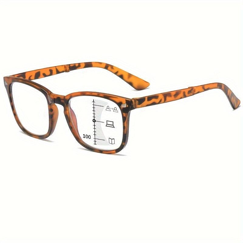 Portable Multifocal Anti Light Presbyopia Glasses Auto Zoom Distance Glasses