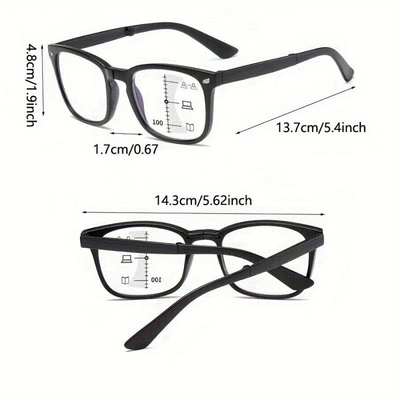 Portable Multifocal Anti Light Presbyopia Glasses Auto Zoom Distance Glasses