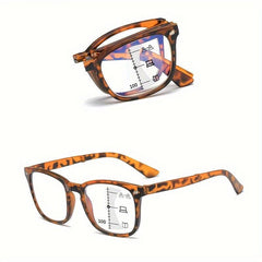 Portable Multifocal Anti Light Presbyopia Glasses Auto Zoom Distance Glasses