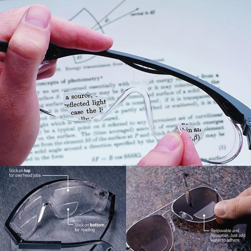 Stick on Bifocal Lenses Liquid Silicone 125 to 300