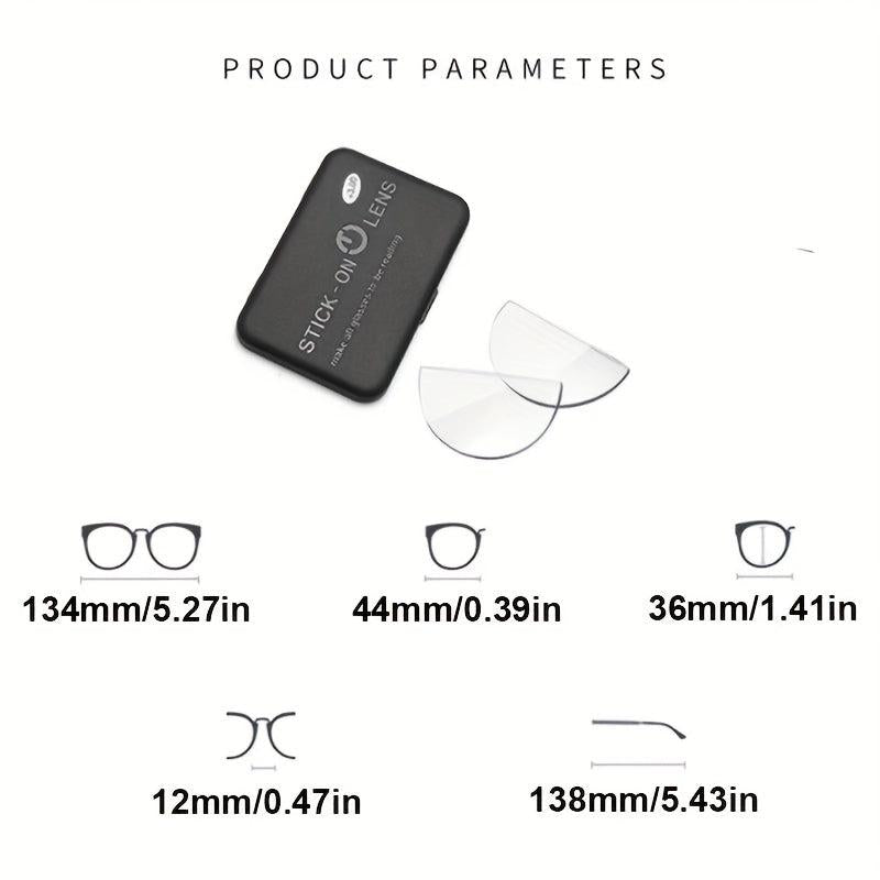Stick on Bifocal Lenses Liquid Silicone 125 to 300