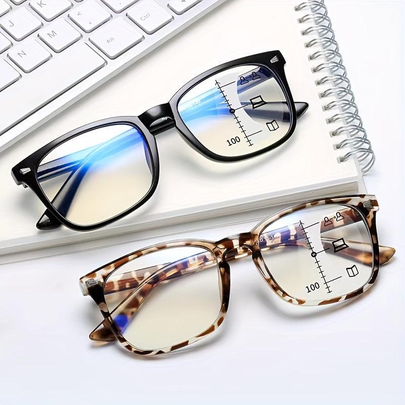 Progressive Focus Anti Light Reading Glasses for Men and Women