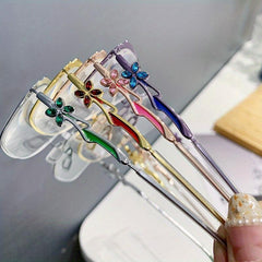 Metal Full Rim Presbyopia Eyeglasses +1.0 to +4.0 Reading Glasses