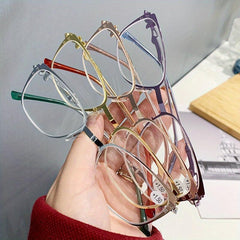 Metal Full Rim Presbyopia Eyeglasses +1.0 to +4.0 Reading Glasses