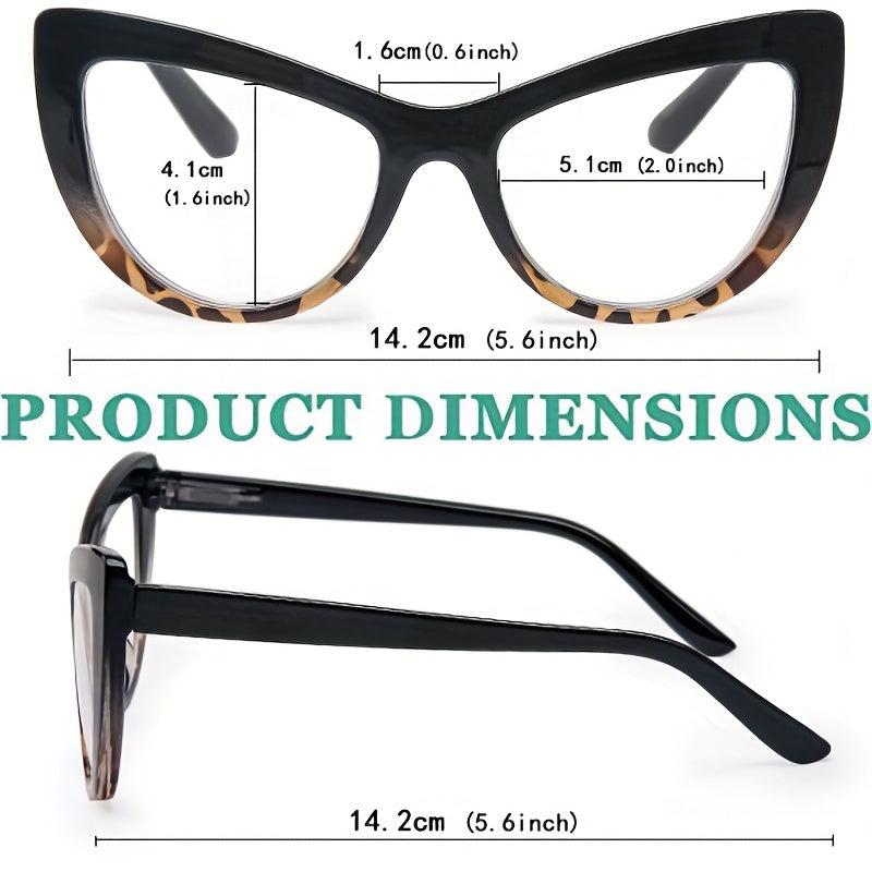 Cat Eye Reading Glasses Light Blocking Readers For Women