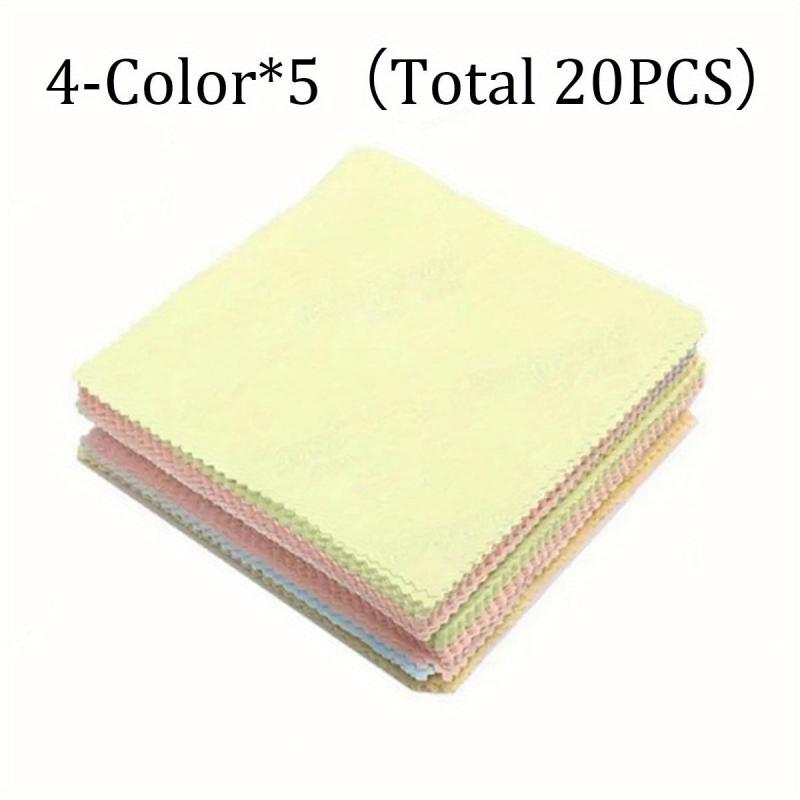 20pcs Microfiber Glasses Wiping Cloth for Mobile Phone and Musical Instruments