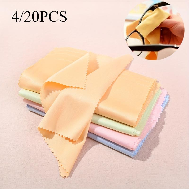 20pcs Microfiber Glasses Wiping Cloth for Mobile Phone and Musical Instruments